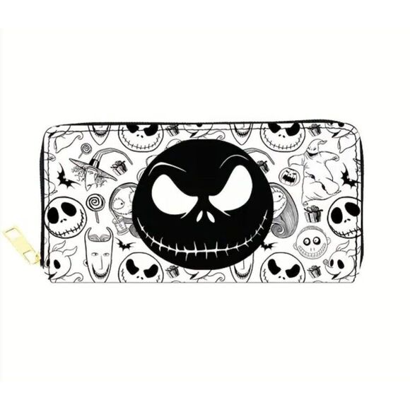 New! The Nightmare Before Christmas Wallet Zipper Purse Long Jack Skellington! - Picture 1 of 3